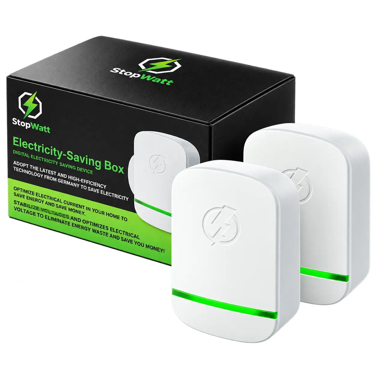 StopWatt 2 box package
